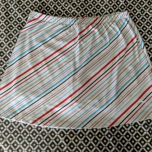 Slazenger Golf Skort white diagonal striped Large